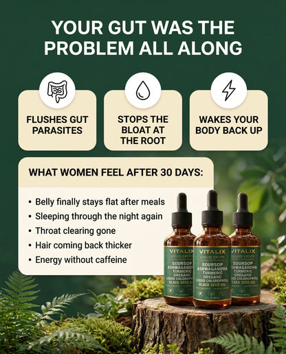 Vitalix® - Soursop Liquid Complex - Natural Herbal Detox For a Cleaner, Healthier Gut