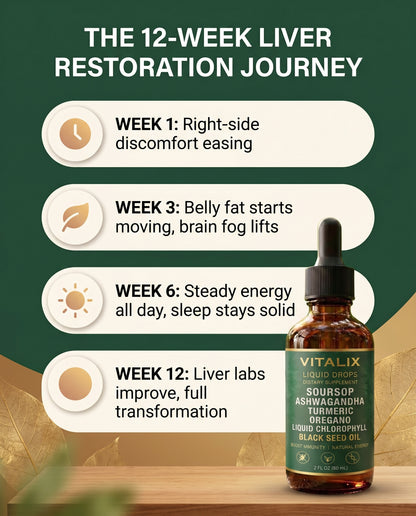 Vitalix - Soursop Liquid Complex -  Natural Herbal Detox For a Cleaner, Healthier Liver