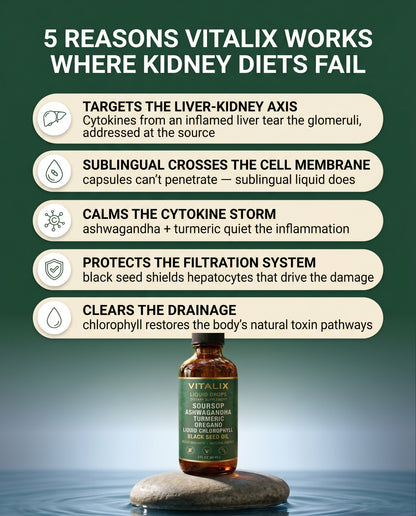 Vitalix - Soursop Liquid Complex - Natural Herbal Kidney Detox