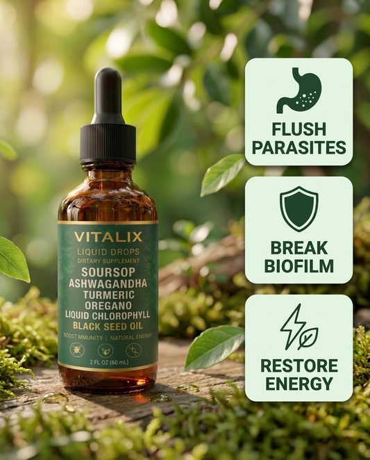 Vitalix® - Soursop Liquid Complex - Natural Herbal Detox For a Cleaner, Healthier Gut